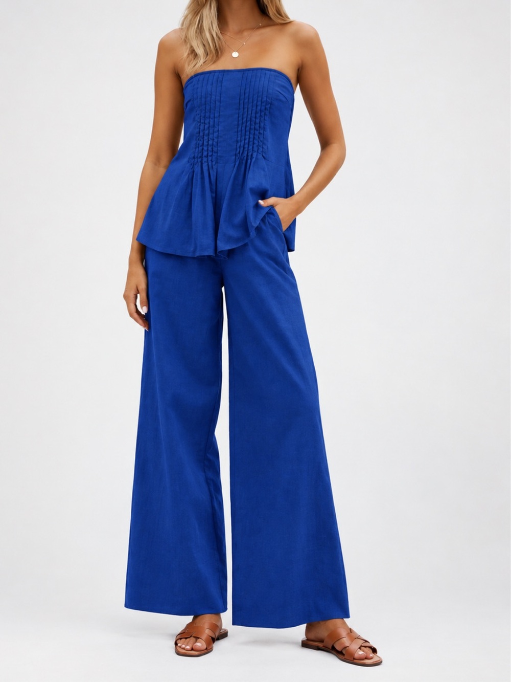 Strapless Wide-Leg 2 Piece Set - NWT - Size M